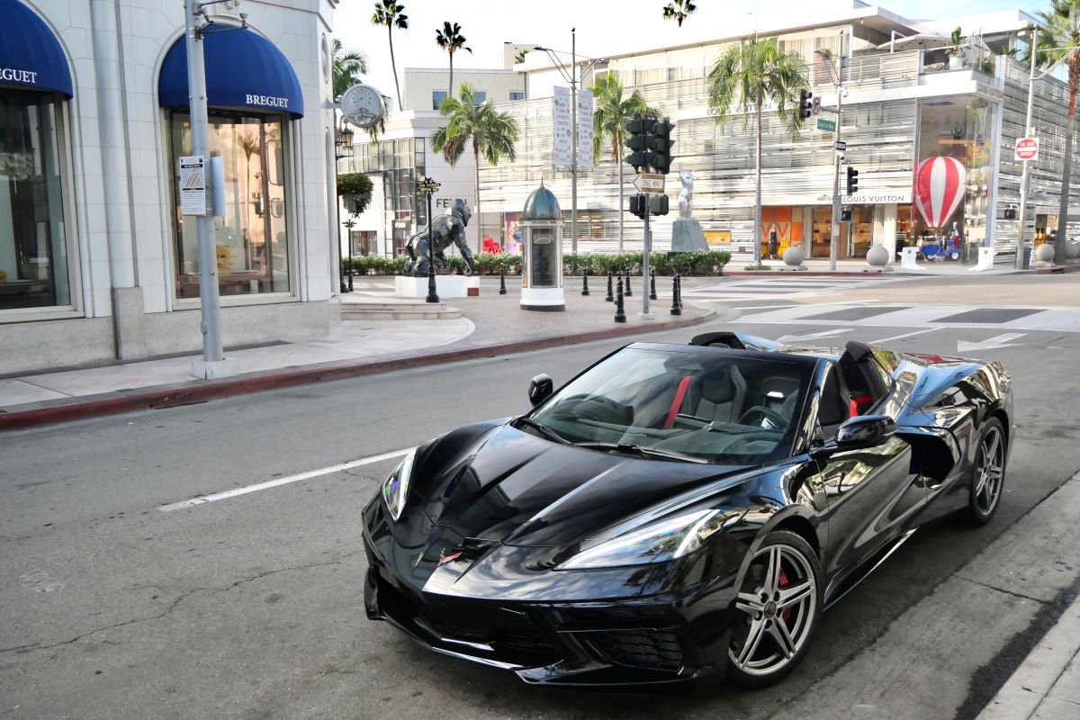 C8 Corvette convertible 2026 rental LAX