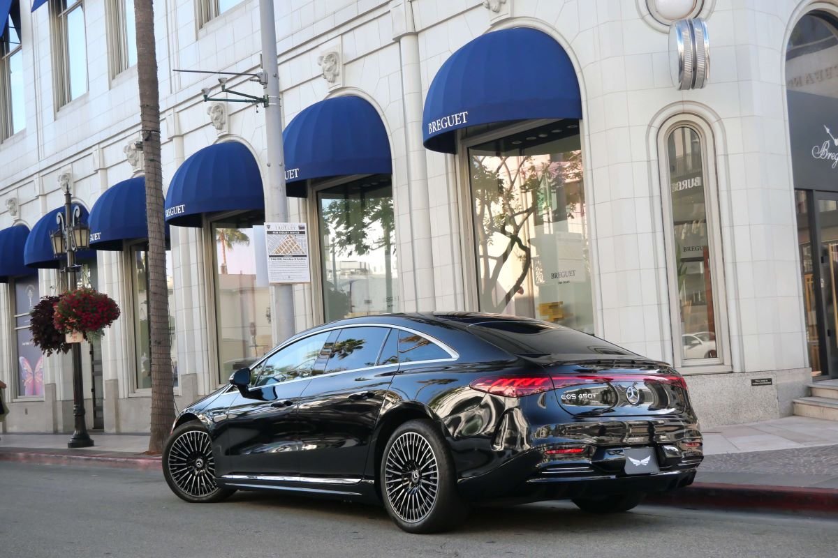 rent a Mercedes-Benz EQS 450 in LAX