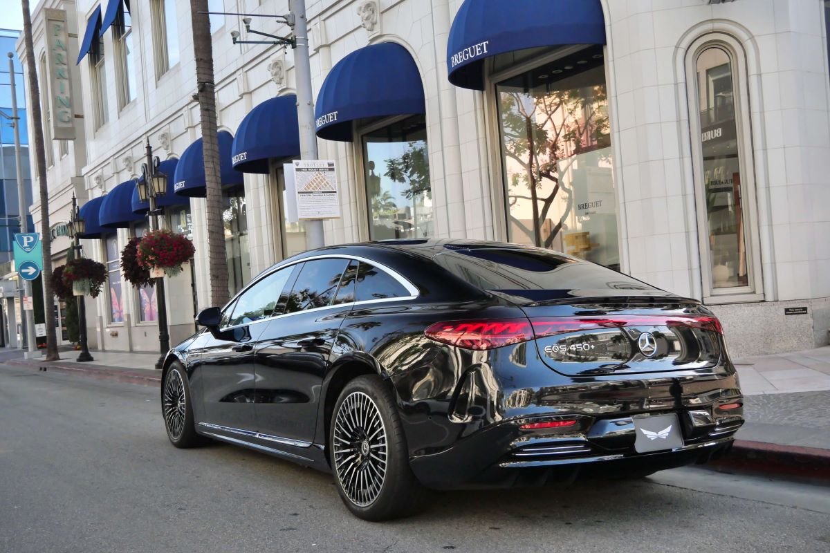 rent a Mercedes-Benz EQS 450 in LAX