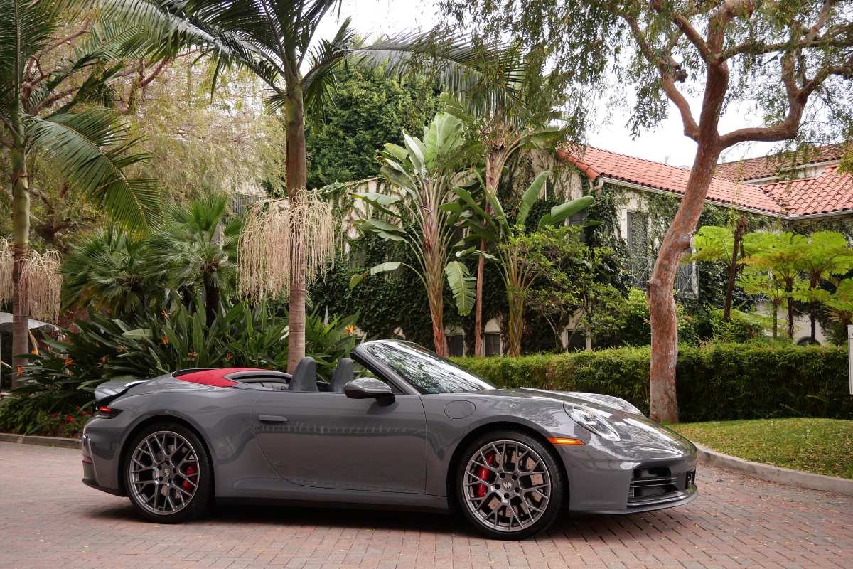 Rent a Porsche 911 Carrera S Cabriolet Gray 2026 in Los Angeles Rent a Porsche 911 Carrera S Cabriolet Gray 2026 in Los Angeles